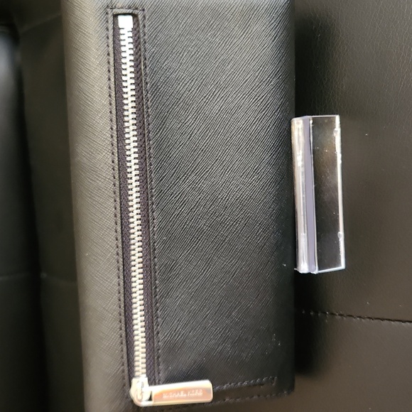 Michael Kors Black Textured Clutch - Picture 5 of 5